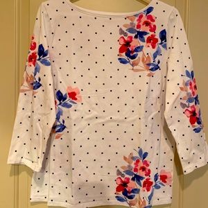 Talbots, 3/4 sleeve t-shirt Size L